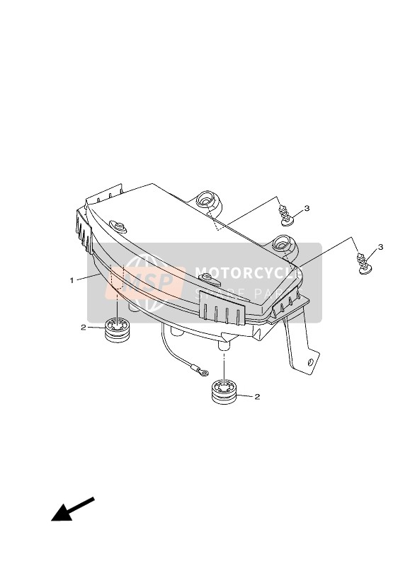 Yamaha TRICITY 125 2018 Meter for a 2018 Yamaha TRICITY 125